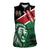 Kenya Lion Head Women Sleeveless Polo Shirt Flag Style