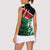 Kenya Lion Head Women Sleeveless Polo Shirt Flag Style