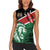 Kenya Lion Head Women Sleeveless Polo Shirt Flag Style