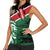 Kenya Lion Head Women Sleeveless Polo Shirt Flag Style