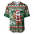 Personalized Kenya Christmas Baseball Jersey African Santa Claus - Heri ya Krismasi - Wonder Print Shop