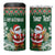 Personalized Kenya Christmas 4 in 1 Can Cooler Tumbler African Santa Claus - Heri ya Krismasi - Wonder Print Shop