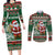 Personalized Kenya Christmas Couples Matching Long Sleeve Bodycon Dress and Long Sleeve Button Shirt African Santa Claus - Heri ya Krismasi - Wonder Print Shop