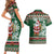 Personalized Kenya Christmas Couples Matching Short Sleeve Bodycon Dress and Hawaiian Shirt African Santa Claus - Heri ya Krismasi - Wonder Print Shop