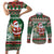 Personalized Kenya Christmas Couples Matching Short Sleeve Bodycon Dress and Long Sleeve Button Shirt African Santa Claus - Heri ya Krismasi - Wonder Print Shop