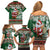 Personalized Kenya Christmas Family Matching Off Shoulder Short Dress and Hawaiian Shirt African Santa Claus - Heri ya Krismasi - Wonder Print Shop