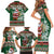 Personalized Kenya Christmas Family Matching Short Sleeve Bodycon Dress and Hawaiian Shirt African Santa Claus - Heri ya Krismasi - Wonder Print Shop