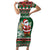 Personalized Kenya Christmas Family Matching Short Sleeve Bodycon Dress and Hawaiian Shirt African Santa Claus - Heri ya Krismasi - Wonder Print Shop