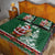 Personalized Kenya Christmas Quilt Bed Set African Santa Claus - Heri ya Krismasi - Wonder Print Shop