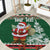 Personalized Kenya Christmas Round Carpet African Santa Claus - Heri ya Krismasi