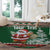 Personalized Kenya Christmas Round Carpet African Santa Claus - Heri ya Krismasi