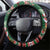 Kenya Christmas Steering Wheel Cover African Santa Claus - Heri ya Krismasi - Wonder Print Shop