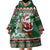 Personalized Kenya Christmas Wearable Blanket Hoodie African Santa Claus - Heri ya Krismasi - Wonder Print Shop