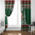 Personalized Kenya Christmas Window Curtain African Santa Claus - Heri ya Krismasi - Wonder Print Shop