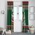 Personalized Kenya Christmas Window Curtain African Santa Claus - Heri ya Krismasi - Wonder Print Shop