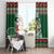 Personalized Kenya Christmas Window Curtain African Santa Claus - Heri ya Krismasi - Wonder Print Shop