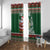 Personalized Kenya Christmas Window Curtain African Santa Claus - Heri ya Krismasi - Wonder Print Shop