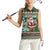 Personalized Kenya Christmas Women Sleeveless Polo Shirt African Santa Claus - Heri ya Krismasi - Wonder Print Shop