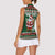 Personalized Kenya Christmas Women Sleeveless Polo Shirt African Santa Claus - Heri ya Krismasi - Wonder Print Shop