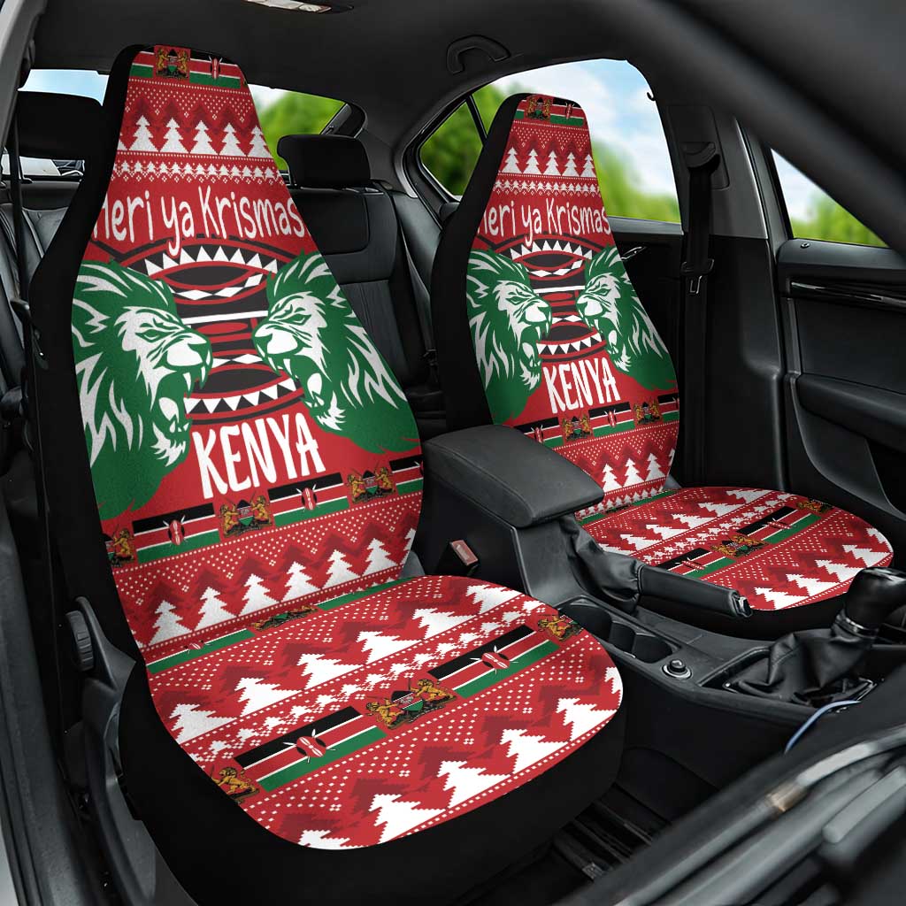 Kenya Christmas Lion Car Seat Cover Heri ya Krismasi - Wewe pia - Wonder Print Shop