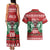 Kenya Christmas Lion Couples Matching Tank Maxi Dress and Hawaiian Shirt Heri ya Krismasi - Wewe pia - Wonder Print Shop