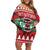 Kenya Christmas Lion Off Shoulder Short Dress Heri ya Krismasi - Wewe pia - Wonder Print Shop