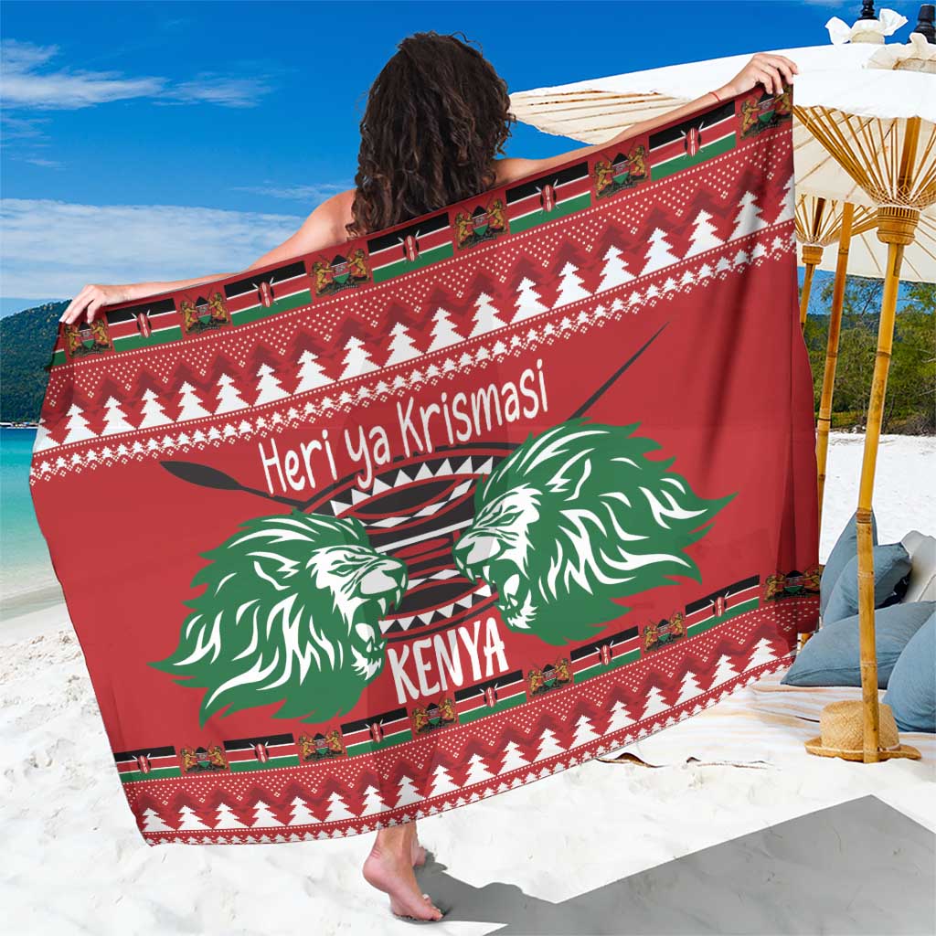 Kenya Christmas Lion Sarong Heri ya Krismasi - Wewe pia