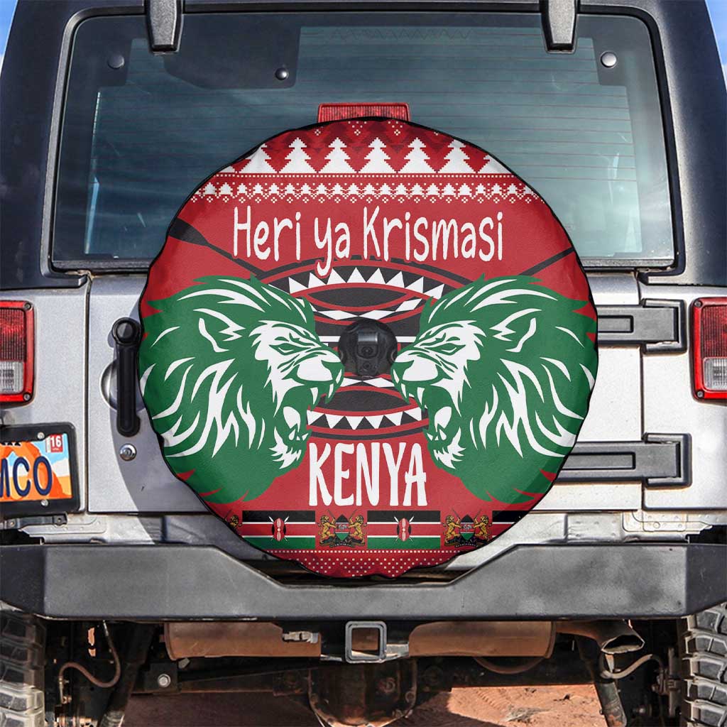 Kenya Christmas Lion Spare Tire Cover Heri ya Krismasi - Wewe pia - Wonder Print Shop