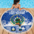 El Salvador Christmas Beach Blanket The Torogoz Cartoon With Coat Of Arms - Wonder Print Shop