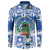 El Salvador Christmas Button Sweatshirt The Torogoz Cartoon With Coat Of Arms - Wonder Print Shop