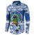 El Salvador Christmas Button Sweatshirt The Torogoz Cartoon With Coat Of Arms - Wonder Print Shop