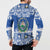 El Salvador Christmas Button Sweatshirt The Torogoz Cartoon With Coat Of Arms - Wonder Print Shop