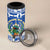 El Salvador Christmas 4 in 1 Can Cooler Tumbler The Torogoz Cartoon With Coat Of Arms - Wonder Print Shop