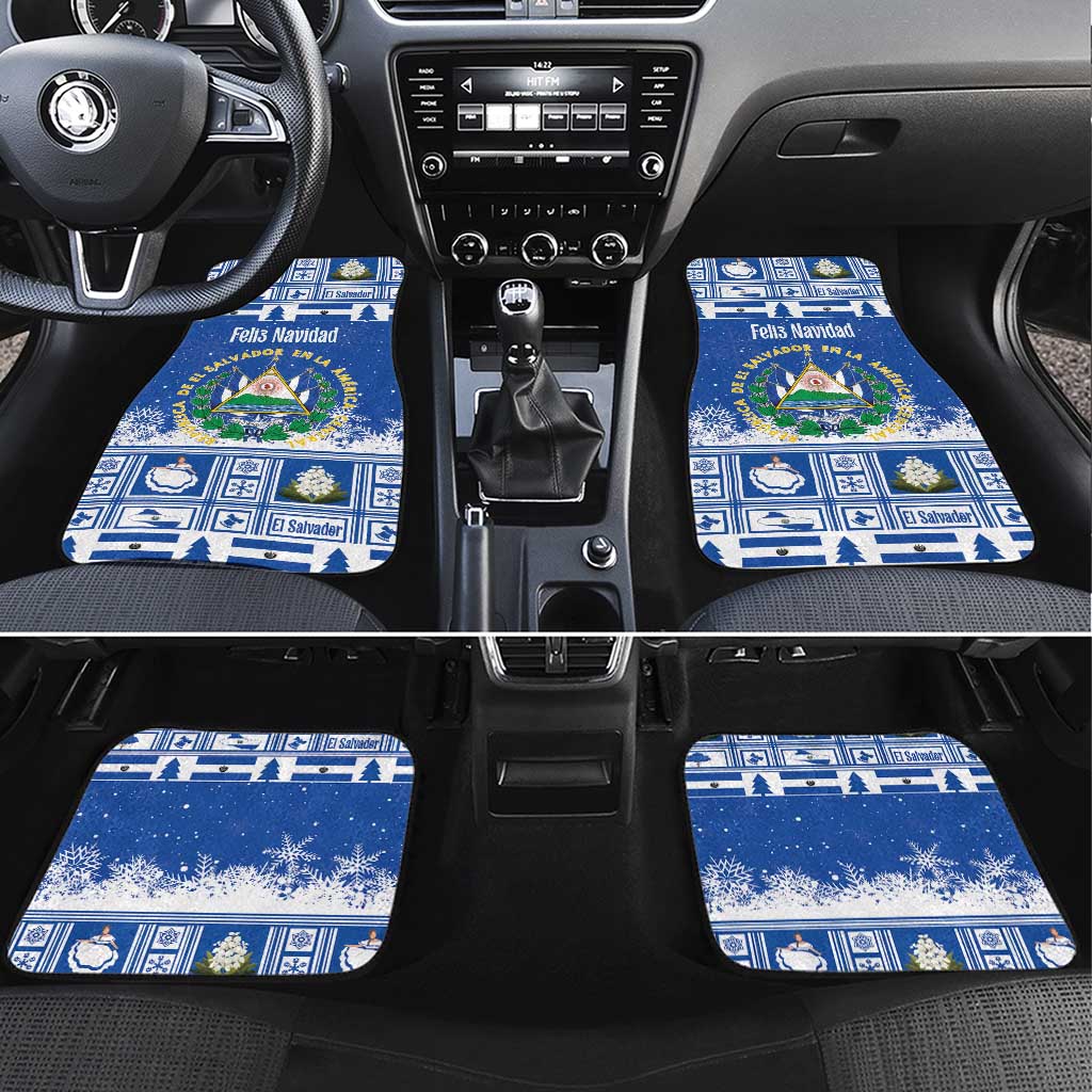 El Salvador Christmas Car Mats The Torogoz Cartoon With Coat Of Arms - Wonder Print Shop