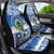 El Salvador Christmas Car Seat Cover The Torogoz Cartoon With Coat Of Arms - Wonder Print Shop