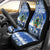 El Salvador Christmas Car Seat Cover The Torogoz Cartoon With Coat Of Arms - Wonder Print Shop