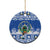 El Salvador Christmas Ceramic Ornament The Torogoz Cartoon With Coat Of Arms - Wonder Print Shop