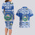 El Salvador Christmas Couples Matching Long Sleeve Bodycon Dress and Hawaiian Shirt The Torogoz Cartoon With Coat Of Arms - Wonder Print Shop