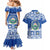 El Salvador Christmas Couples Matching Mermaid Dress and Hawaiian Shirt The Torogoz Cartoon With Coat Of Arms - Wonder Print Shop