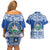 El Salvador Christmas Couples Matching Off Shoulder Short Dress and Hawaiian Shirt The Torogoz Cartoon With Coat Of Arms - Wonder Print Shop