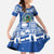 El Salvador Christmas Family Matching Long Sleeve Bodycon Dress and Hawaiian Shirt The Torogoz Cartoon With Coat Of Arms - Wonder Print Shop