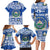 El Salvador Christmas Family Matching Long Sleeve Bodycon Dress and Hawaiian Shirt The Torogoz Cartoon With Coat Of Arms - Wonder Print Shop