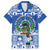 El Salvador Christmas Family Matching Long Sleeve Bodycon Dress and Hawaiian Shirt The Torogoz Cartoon With Coat Of Arms - Wonder Print Shop