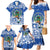 El Salvador Christmas Family Matching Mermaid Dress and Hawaiian Shirt The Torogoz Cartoon With Coat Of Arms - Wonder Print Shop