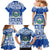 El Salvador Christmas Family Matching Mermaid Dress and Hawaiian Shirt The Torogoz Cartoon With Coat Of Arms - Wonder Print Shop