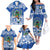 El Salvador Christmas Family Matching Off The Shoulder Long Sleeve Dress and Hawaiian Shirt The Torogoz Cartoon With Coat Of Arms - Wonder Print Shop