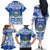 El Salvador Christmas Family Matching Off The Shoulder Long Sleeve Dress and Hawaiian Shirt The Torogoz Cartoon With Coat Of Arms - Wonder Print Shop