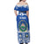 El Salvador Christmas Family Matching Off Shoulder Maxi Dress and Hawaiian Shirt The Torogoz Cartoon With Coat Of Arms - Wonder Print Shop