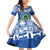 El Salvador Christmas Family Matching Off Shoulder Short Dress and Hawaiian Shirt The Torogoz Cartoon With Coat Of Arms - Wonder Print Shop