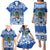 El Salvador Christmas Family Matching Puletasi and Hawaiian Shirt The Torogoz Cartoon With Coat Of Arms - Wonder Print Shop